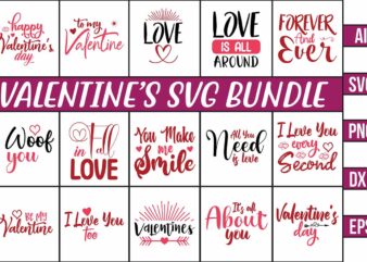 Valentines SVG Bundle