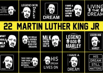 Martin Luther King bundle t shirt designs for sale