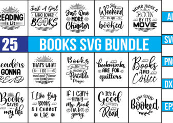 Reading Books SVG Bundle