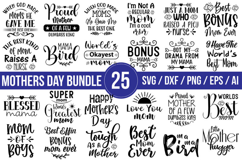 Mothers day svg bundle