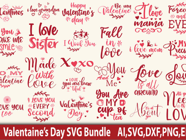 Valentines svg design bundle