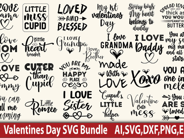 Valentines svg bundle t shirt vector art