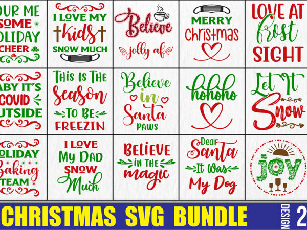 Christmas svg bundle t shirt vector file