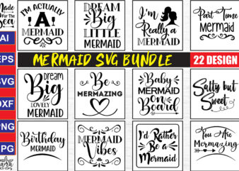 Mermaid SVG Bundle