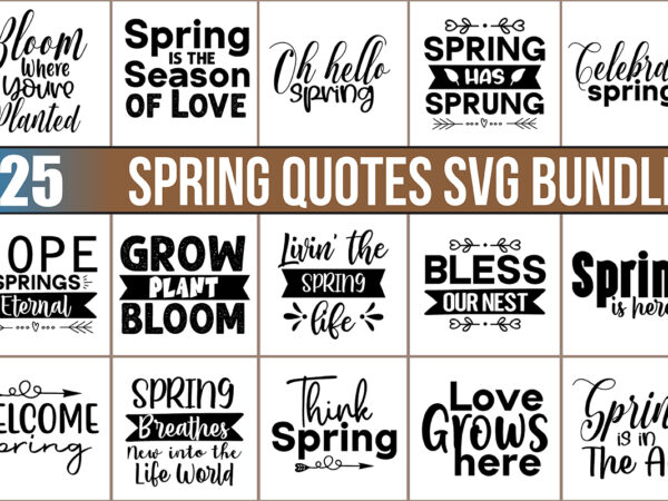 Spring svg bundle t shirt template vector