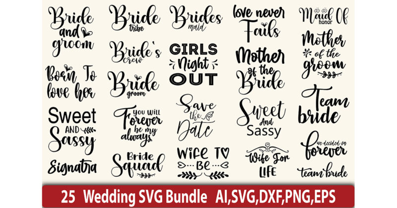 Wedding SVG Bundle