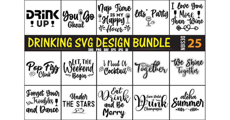 Drinking SVG Bundle