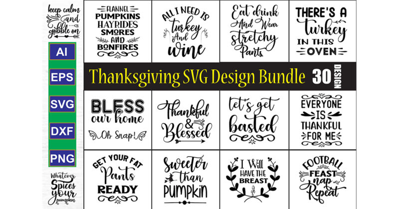 Thanksgiving SVG Bundle