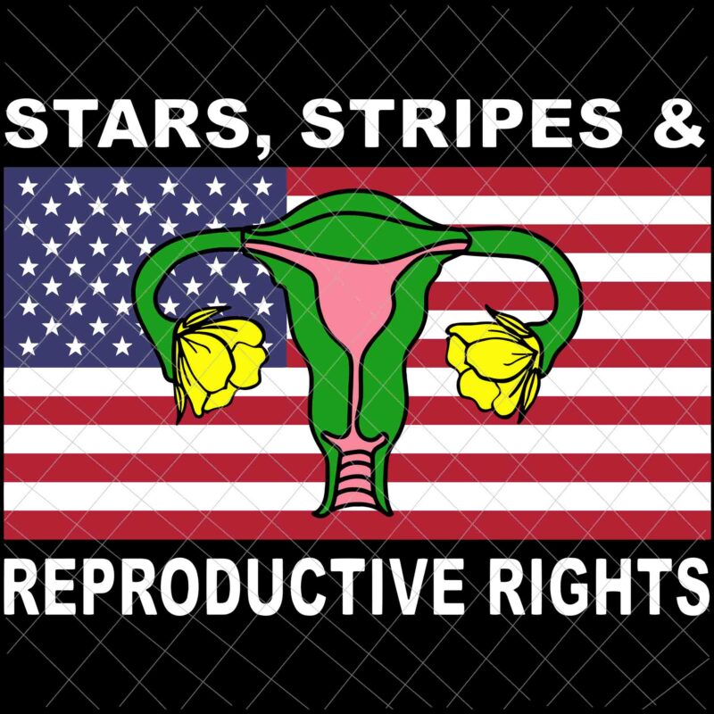 Stars Stripes Reproductive Rights Svg, 4th Of July Svg, Pro Roe 1973 Svg, Prochoice Svg, Women’s Rights Feminism Protect Svg