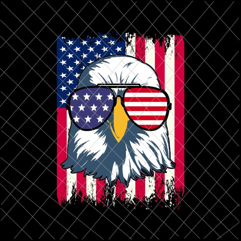 4th Of July American Flag Patriotic Eagle Svg, 4th Of July Svg, American Flag Patriotic Eagle Svg, Eagle American Flag Svg