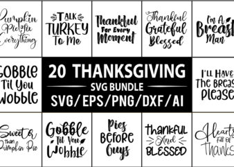 Thanksgiving SVG Bundle t shirt designs for sale