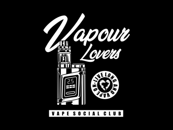 Vape lover t shirt vector art