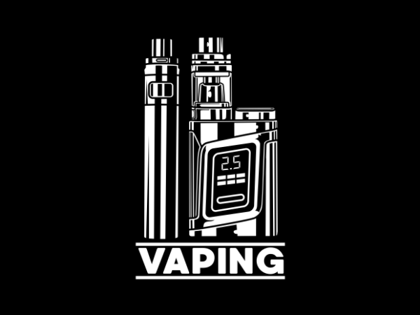 Vaping tools t shirt vector art