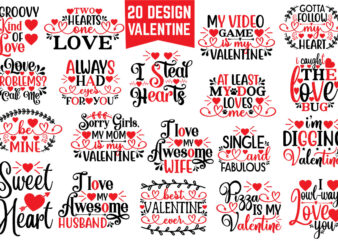 Valentine SVG Bundle t shirt vector art