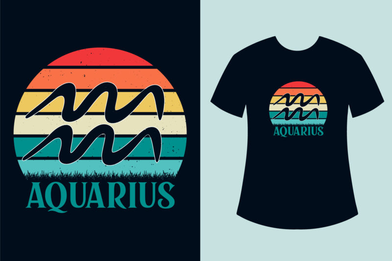 Zodiac T Shirt Design, Zodiac sign T Shirt Design, Zodiac T Shirt Design Bundle, Zodiac Sign T Shirts, Retro Sunset Zodiac T Shirt Design