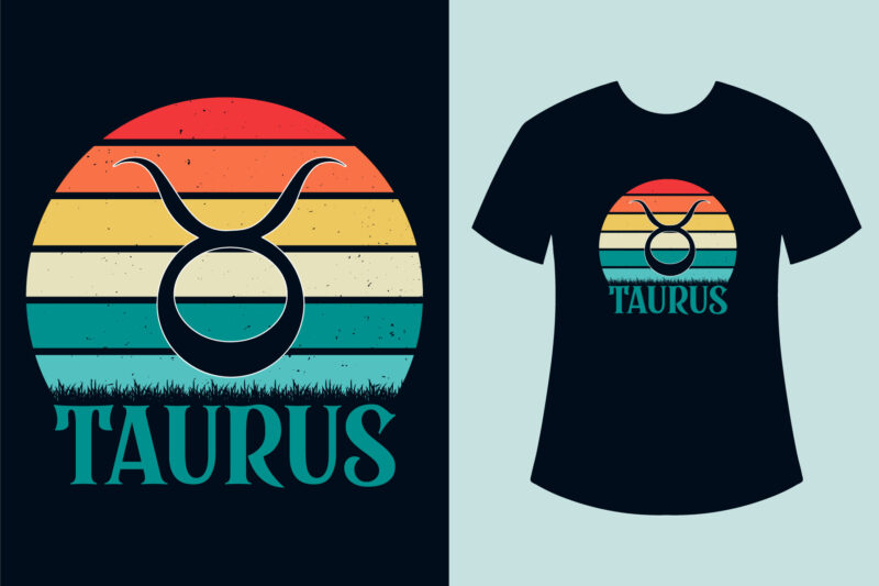 Zodiac T Shirt Design, Zodiac sign T Shirt Design, Zodiac T Shirt Design Bundle, Zodiac Sign T Shirts, Retro Sunset Zodiac T Shirt Design