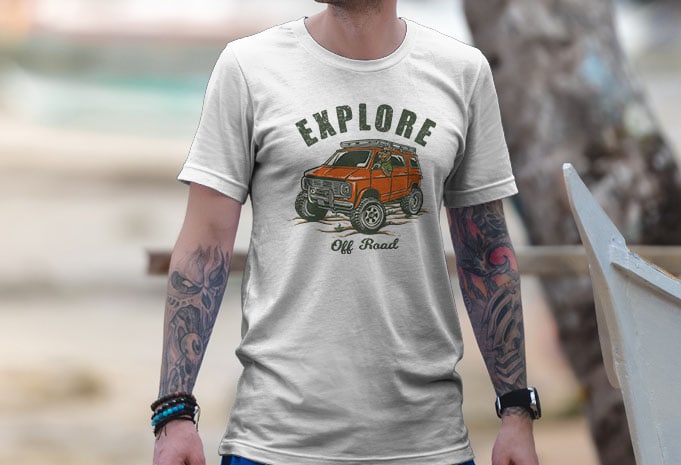 Goat explore off road Tshirt Design