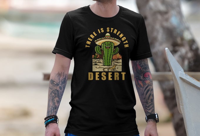 Cactus Sombrero Tshirt Design