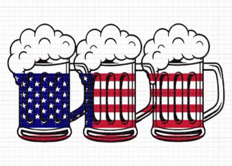 Beer American Flag 4th of July Svg, 4th of July Svg, USA Beer American Svg, Flag Women Merica Svg, Independence Day Svg, US Flag Svg, Patriotic Svg