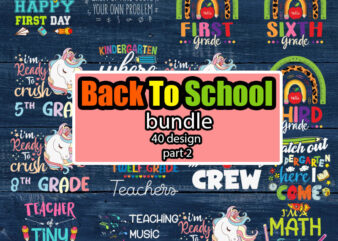 Back to School SVG Bundle part 2 | School SVG | Teacher SVG | 100 days of School svg | Kindergarten Svg | First day of school svg | Teacher Gift