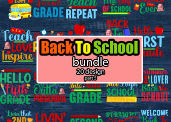 Back to School SVG Bundle part 5 | School SVG | Teacher SVG | 100 days of School svg | Kindergarten Svg | First day of school svg | Teacher Gift