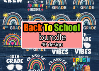 Back to School SVG Bundle | School SVG | Teacher SVG | 100 days of School svg | Kindergarten Svg | First day of school svg | Teacher Gift t shirt template