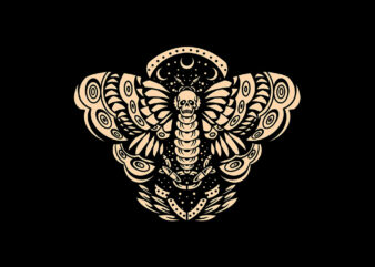 black moth t shirt template