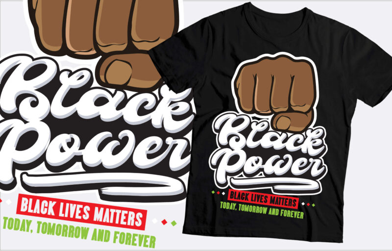 Black liver matters t shirt design | black power today tomorrow and forever | African American design