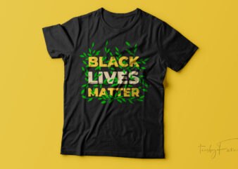 Black Lives Matter t shirt template