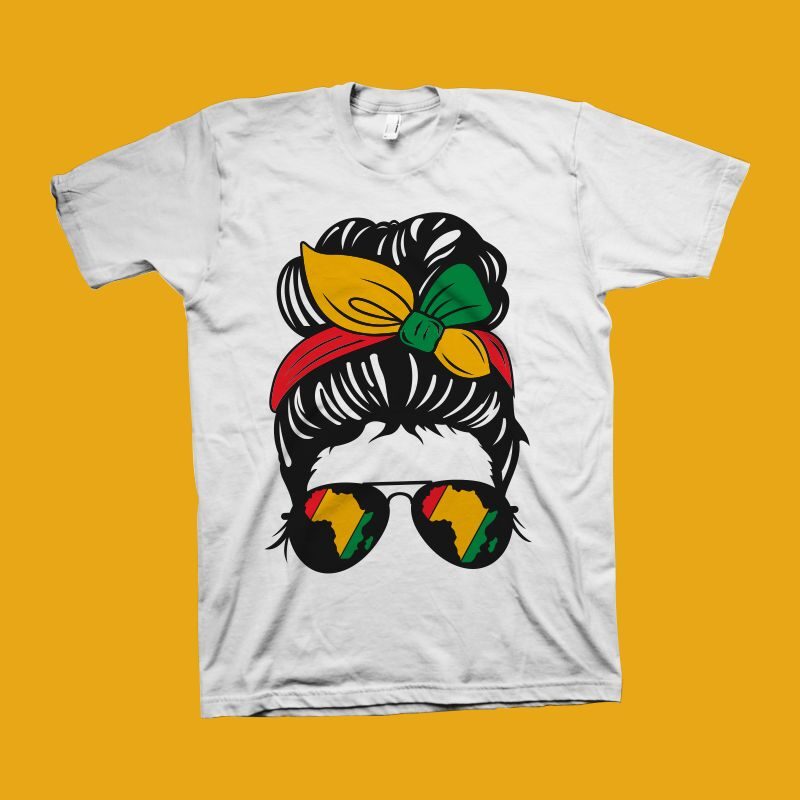 Afro messy bun svg bundle, black woman svg, black woman t shirt design, Juneteenth svg bundle, juneteenth png bundle, Juneteenth free-ish 1865 shirt design, black history month t shirt design