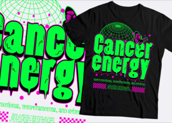 cancer energy tempramentor t-shirt design | horoscope t shirt design | cancer tshirt design |svg,png,ai,pdf,eps