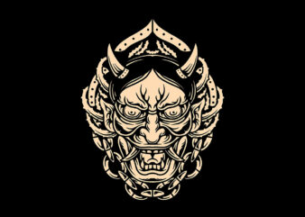 chained oni t shirt vector file