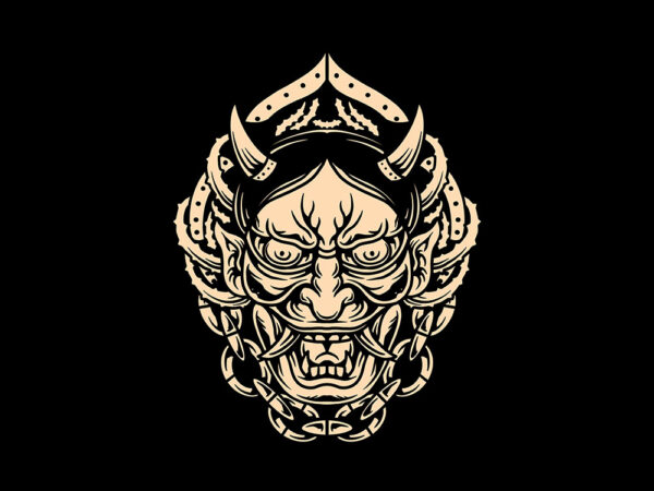 Chained oni t shirt vector file