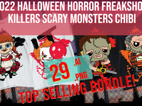 2022 halloween horror freakshow killers scary monsters chibi