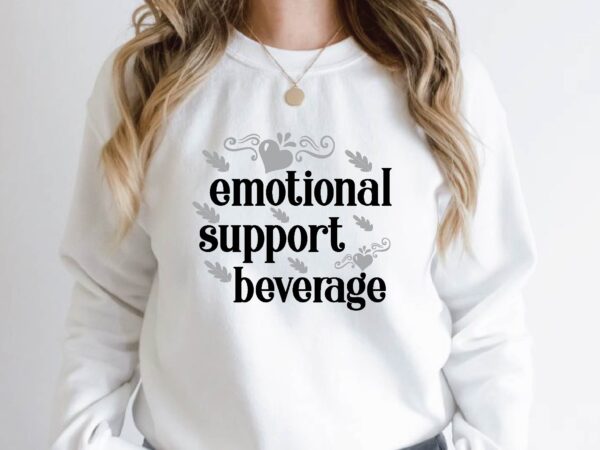 Emotional support beverage vector clipart