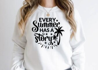 every summer has a story vector clipart