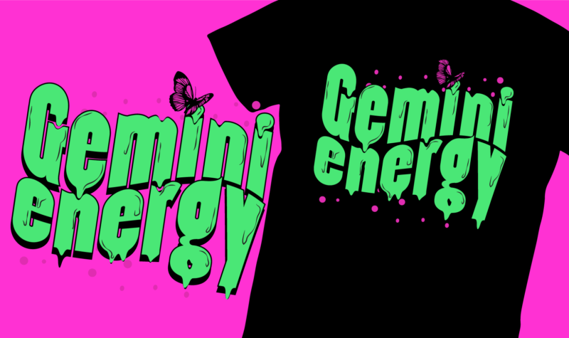 Gemini energy horoscope t-shirt design