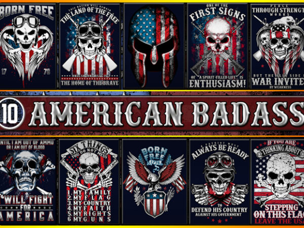 American badass t shirt vector