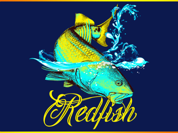 Redfish t shirt design online