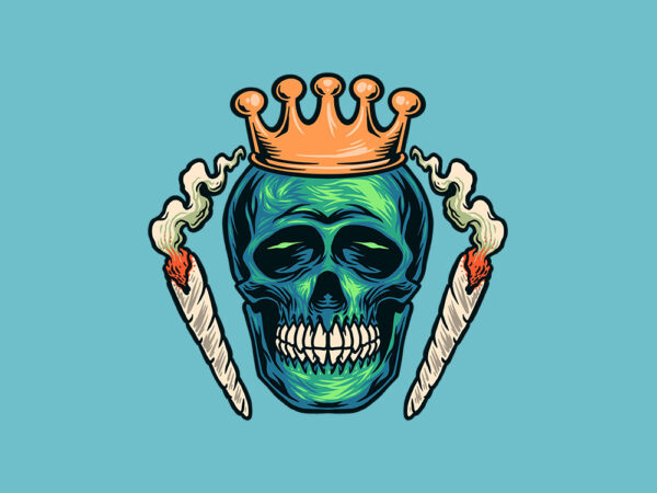 King weed t shirt vector art