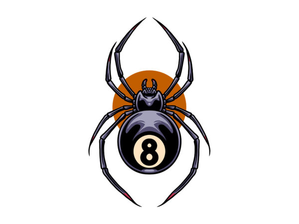 Lucky spider t shirt vector graphic
