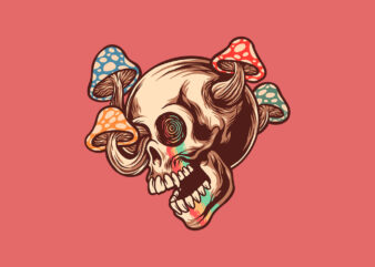 mad mushroom skull