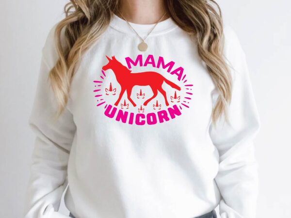 Mama unicorn t shirt designs for sale