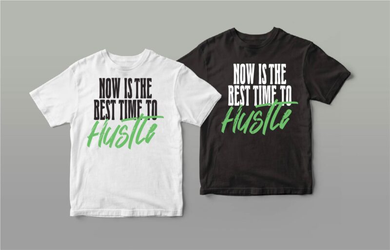 Hustle bundle text or typography design | 15 DESIGN | hustle 24/7/365 days | minimalist text or typography design