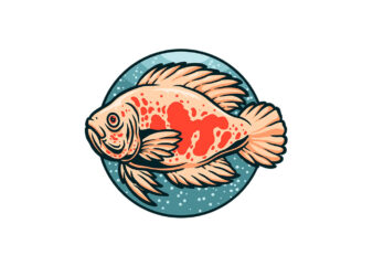 oscar fish white t shirt design online