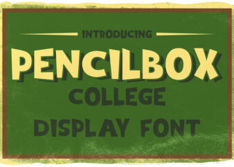 Pencil Box display font