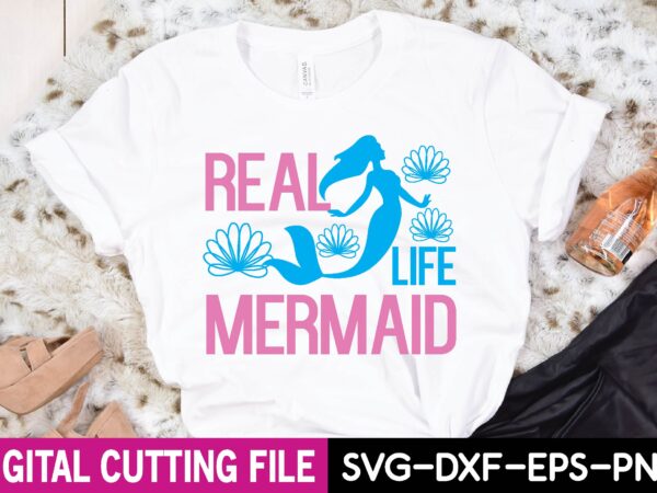 Real life mermaid t shirt design online