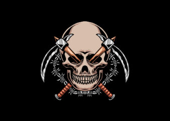 reaper skull t shirt design online