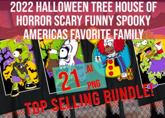 2022 Halloween Tree House of Horror Scary Funny Spooky Americas Favorite Family