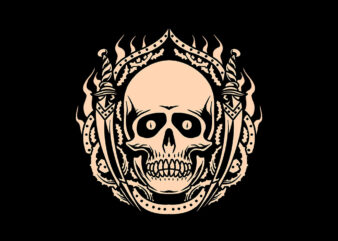 skull swords
